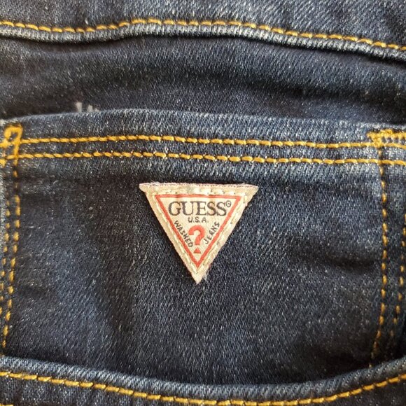 NWT GUESS Men's Athletic Tapered Distressed Blainn Wash Stretch Blue Jeans - Picture 6 of 15